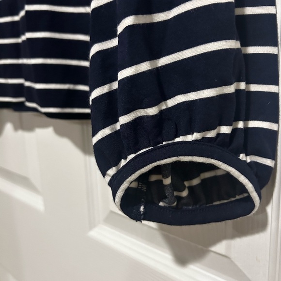 NWOT Ann Taylor Women’s Black White Striped Blouse Top Sz. Small - Picture 4 of 5